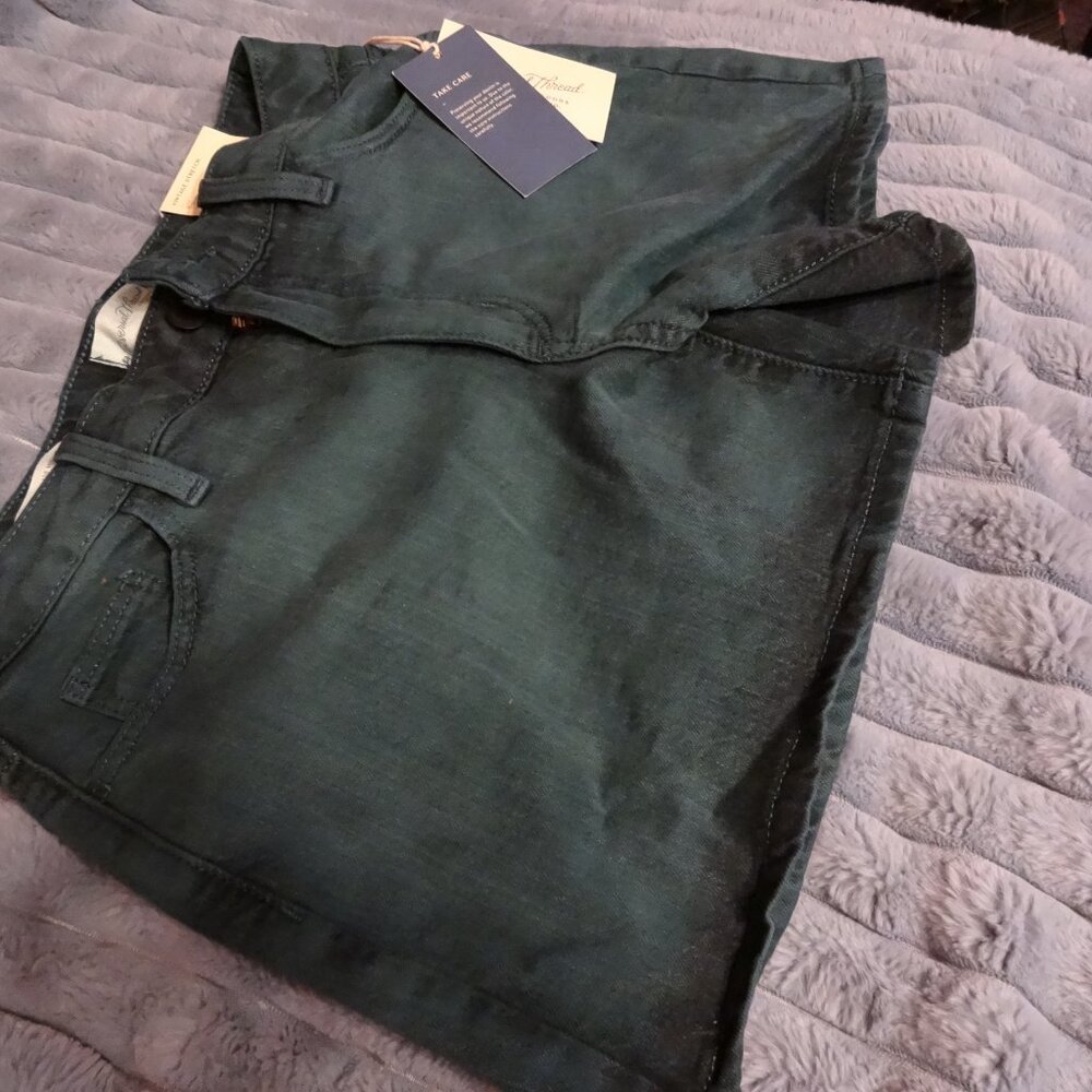 universal thread vintage midi shorts 4 teal
